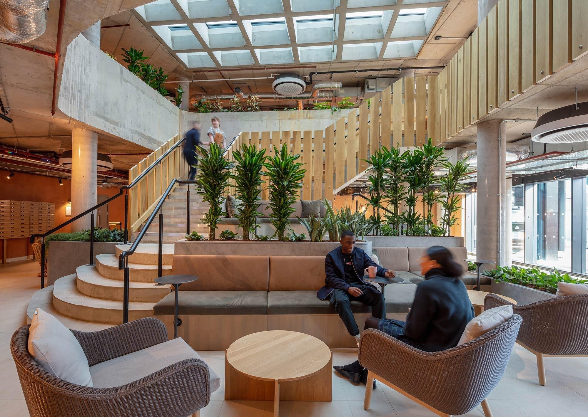  Grab your morning coffee with a neighbour in the lobby